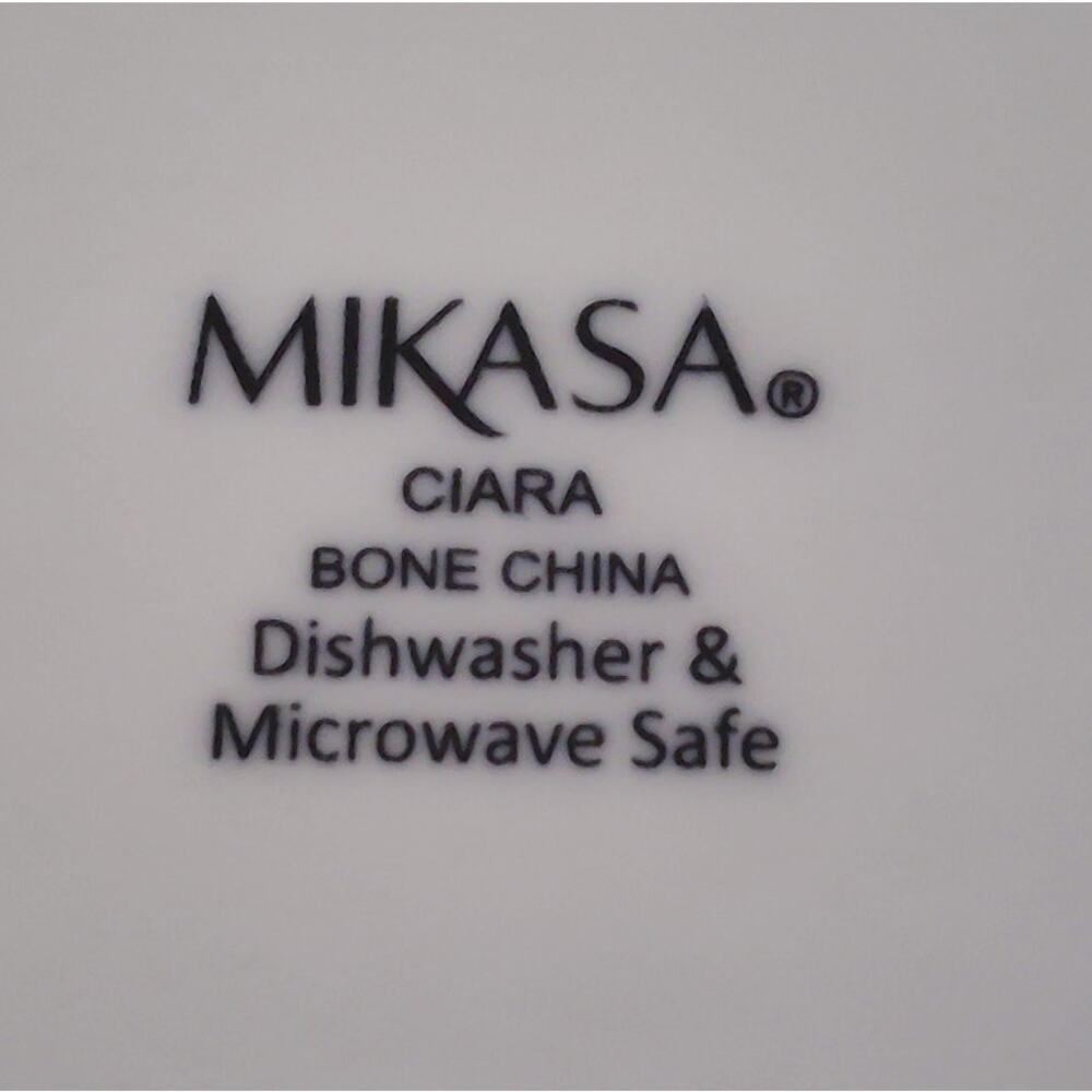 Mikasa Ciera Swirl Bone China 8" Pasta Bowl Translucent Ivory Set Country Set 4 - Picture 3 of 9